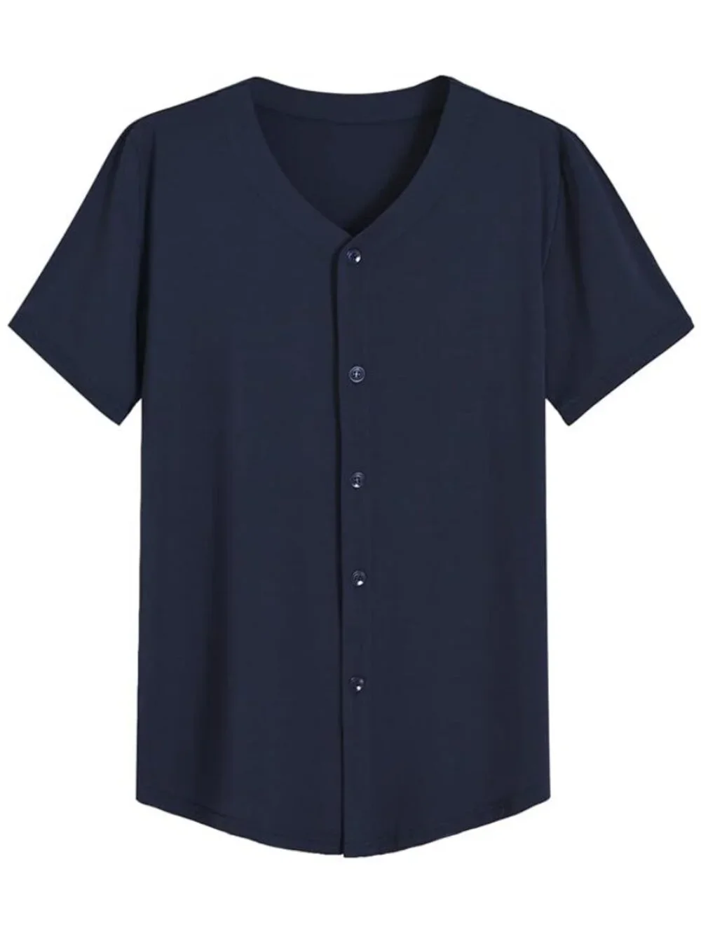 Men's Latuza Men's Bamboo Viscose Button Down Pajama Shirt (S) Navy/Black 2 Pack